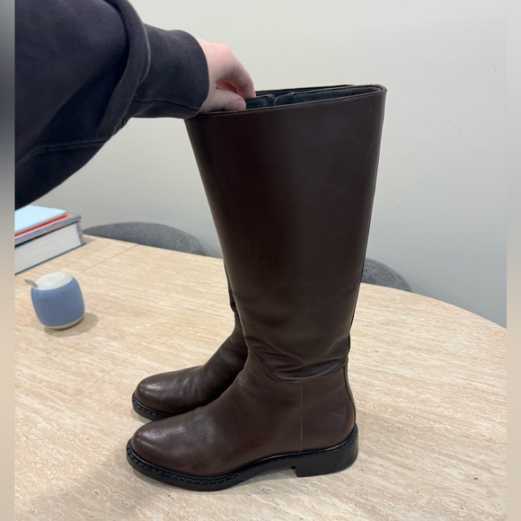 Reformation Nancy Knee Boot - Espresso Leather - Picture 5 of 6